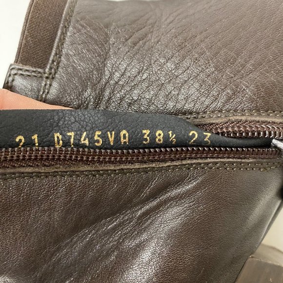 Geox‎ D745VA Brown Leather Ankle Boots Respira Breathable Block Heel Womens 38.5 - Picture 7 of 7